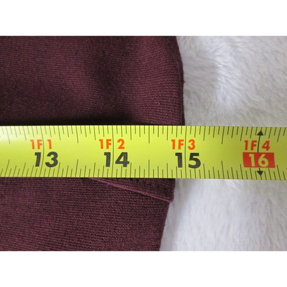 bar lll Maroon Mini Dress S Form Fitting Gold Back Zipper Rayon Blend R155 - Picture 6 of 9